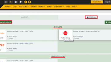 Melbet Méthodes de retrait